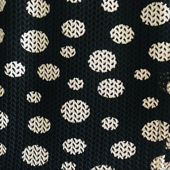 Vintage Anne Klein Polka Dot Black Dress - Picture 3 of 4